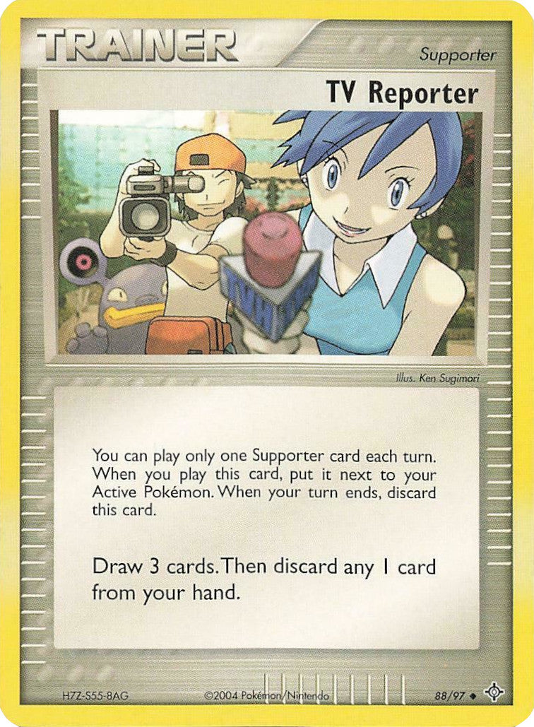 TV Reporter (88/97) [EX: Battle Stadium] | Jomio and Rueliete's Cards and Comics
