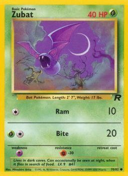 Zubat (70/82) [Team Rocket Unlimited] | Jomio and Rueliete's Cards and Comics