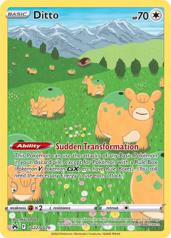 Ditto (GG22/GG70) [Sword & Shield: Crown Zenith] | Jomio and Rueliete's Cards and Comics