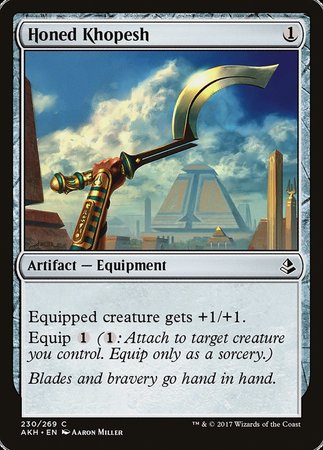 Honed Khopesh [Amonkhet] | Jomio and Rueliete's Cards and Comics