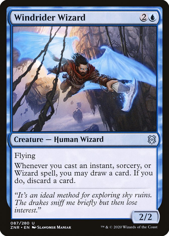 Windrider Wizard [Zendikar Rising] | Jomio and Rueliete's Cards and Comics