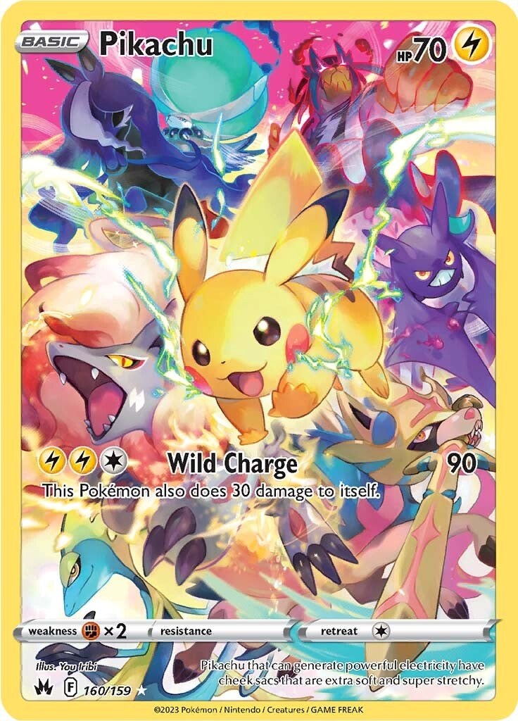 Pikachu (160/159) (Secret) [Sword & Shield: Crown Zenith] | Jomio and Rueliete's Cards and Comics