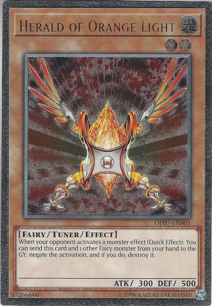 Herald of Orange Light [OP07-EN001] Ultimate Rare | Jomio and Rueliete's Cards and Comics