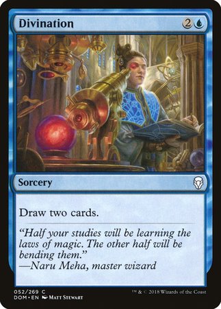 Divination [Dominaria] | Jomio and Rueliete's Cards and Comics