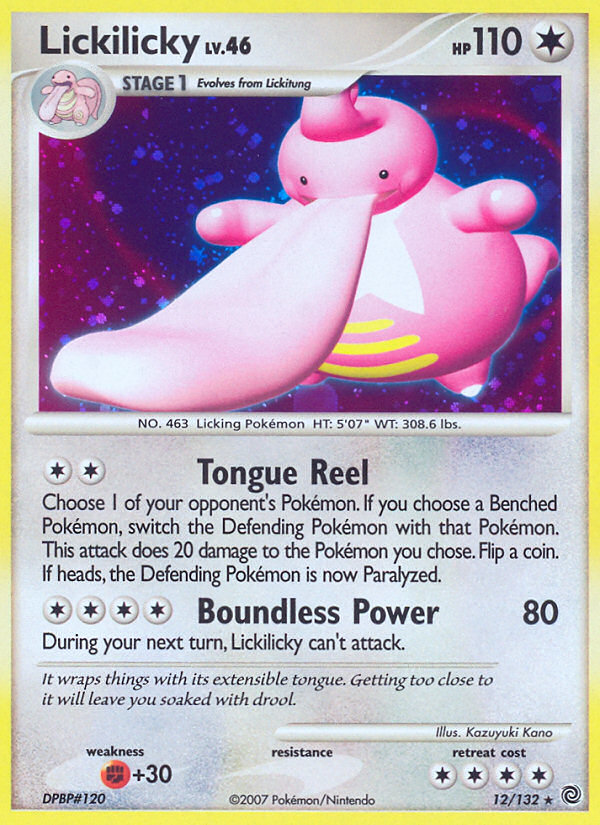 Lickilicky (12/132) [Diamond & Pearl: Secret Wonders] | Jomio and Rueliete's Cards and Comics