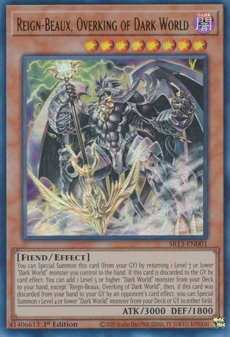 Reign-Beaux, Overking of Dark World [SR13-EN001] Ultra Rare | Jomio and Rueliete's Cards and Comics