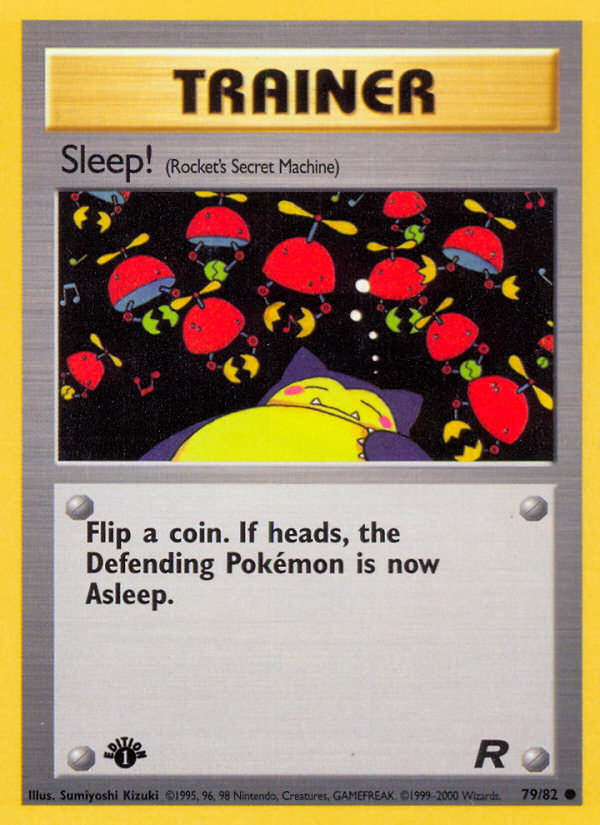 Sleep! (79/82) [Team Rocket 1st Edition] | Jomio and Rueliete's Cards and Comics