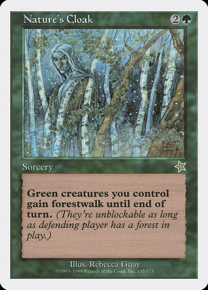 Nature's Cloak [Starter 1999] | Jomio and Rueliete's Cards and Comics