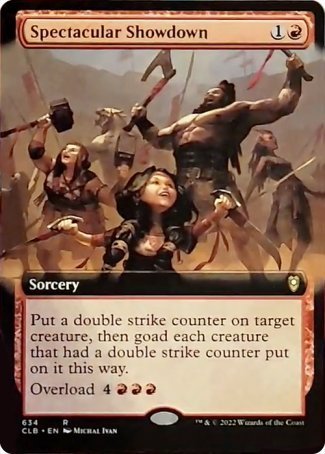 Spectacular Showdown (Extended Art) [Commander Legends: Battle for Baldur's Gate] | Jomio and Rueliete's Cards and Comics