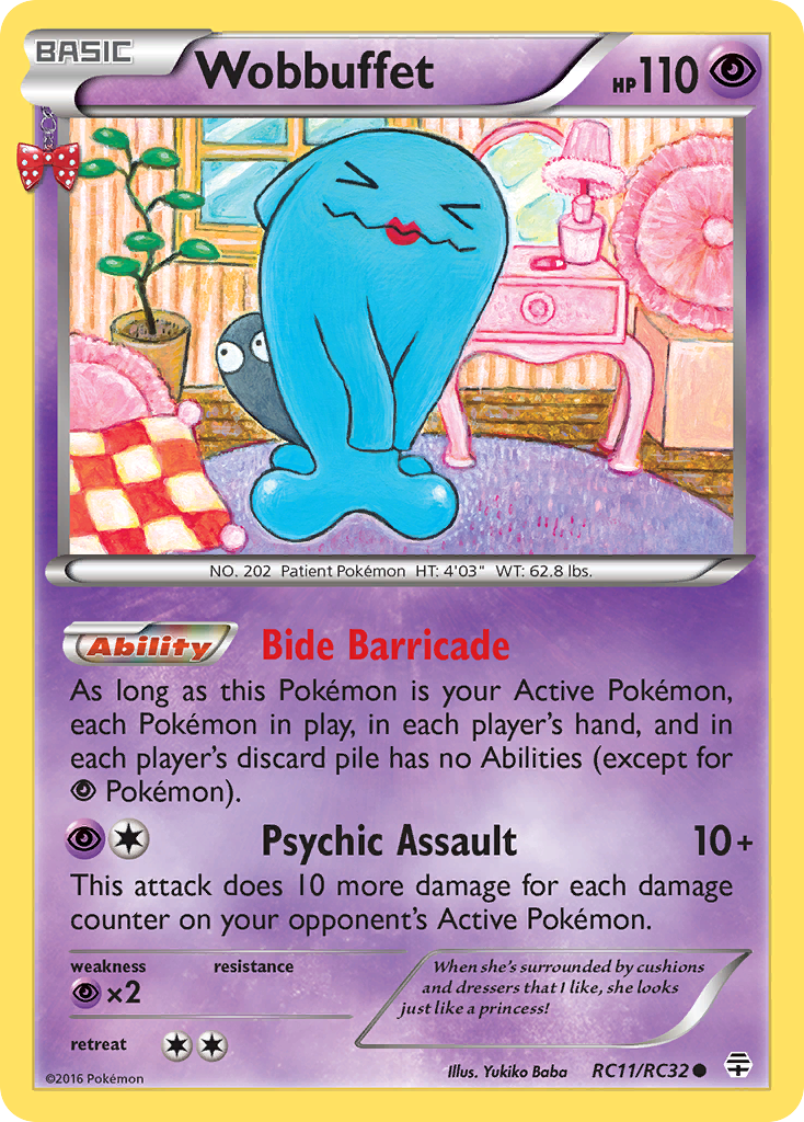 Wobbuffet (RC11/RC32) [XY: Generations] | Jomio and Rueliete's Cards and Comics
