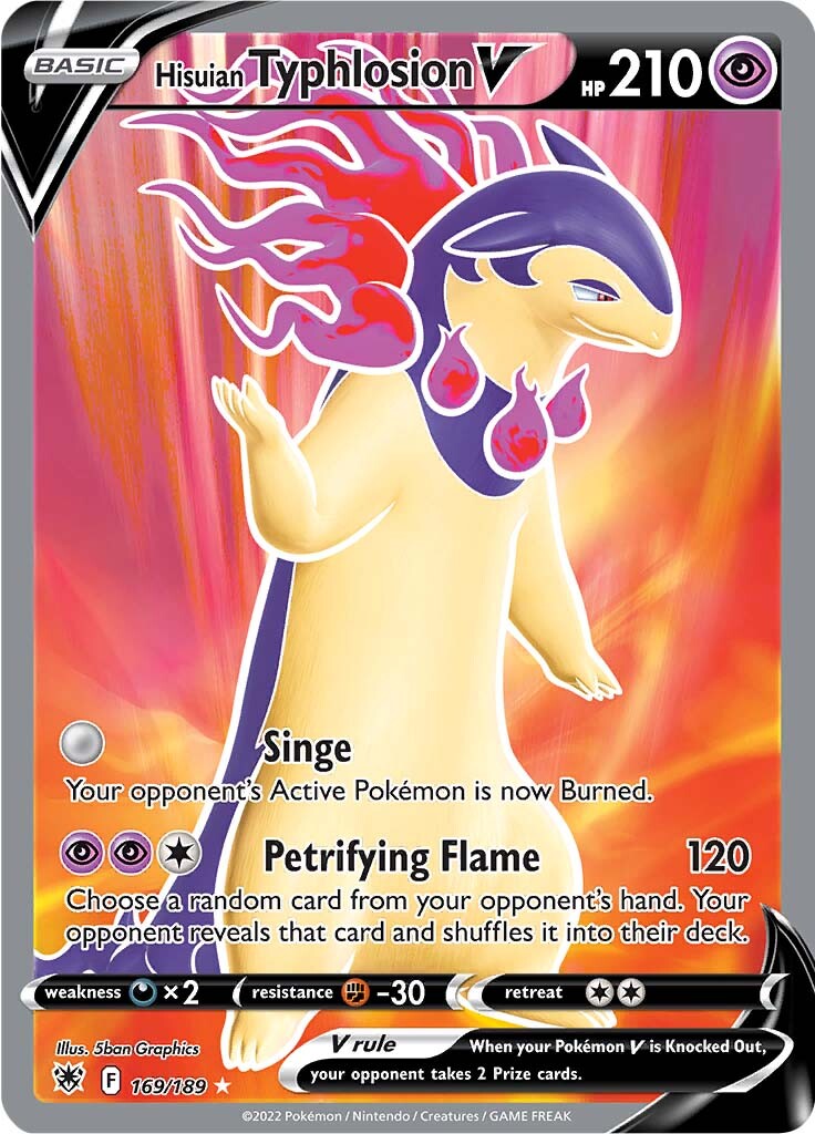 Hisuian Typhlosion V (169/189) [Sword & Shield: Astral Radiance] | Jomio and Rueliete's Cards and Comics