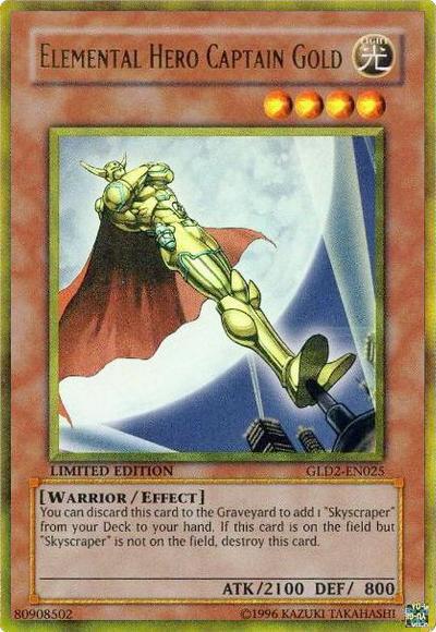 Elemental Hero Captain Gold [GLD2-EN025] Ultra Rare | Jomio and Rueliete's Cards and Comics