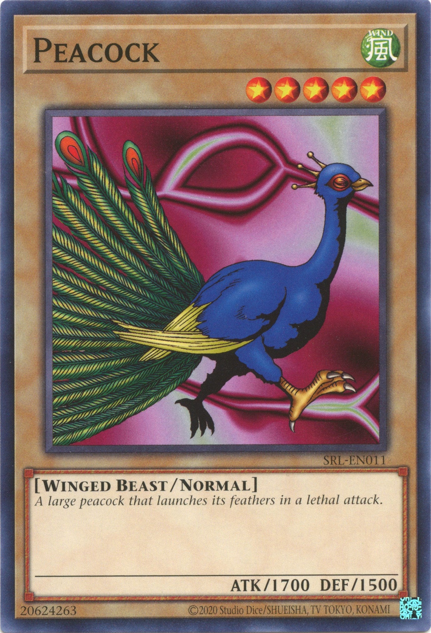 Peacock (25th Anniversary) [SRL-EN011] Common | Jomio and Rueliete's Cards and Comics