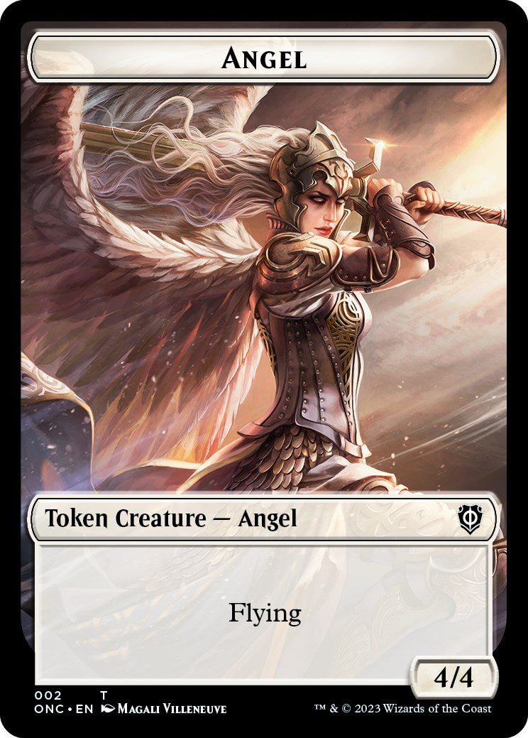 Soldier (007) // Angel Double-Sided Token [Phyrexia: All Will Be One Commander Tokens] | Jomio and Rueliete's Cards and Comics