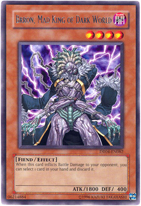 Brron, Mad King of Dark World [DR04-EN082] Rare | Jomio and Rueliete's Cards and Comics