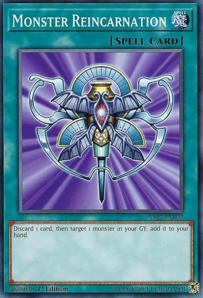 Monster Reincarnation [YS17-EN022] Common | Jomio and Rueliete's Cards and Comics