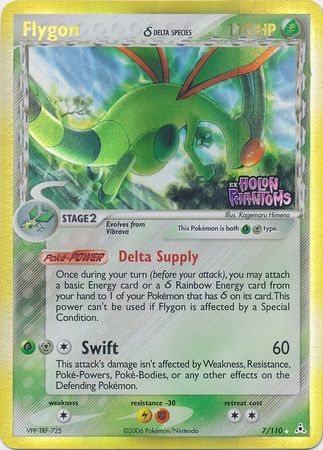 Flygon (7/110) (Delta Species) (Stamped) [EX: Holon Phantoms] | Jomio and Rueliete's Cards and Comics