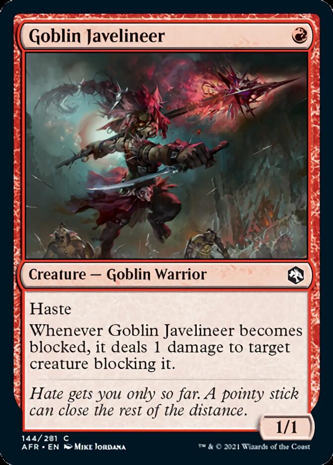 Goblin Javelineer [Dungeons & Dragons: Adventures in the Forgotten Realms] | Jomio and Rueliete's Cards and Comics