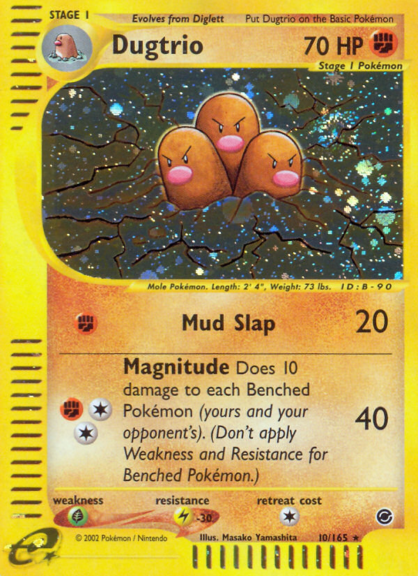 Dugtrio (10/165) [Expedition: Base Set] | Jomio and Rueliete's Cards and Comics