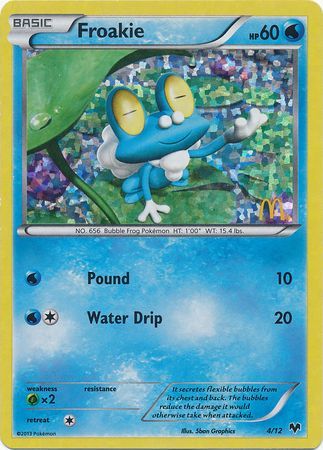 Froakie (4/12) [McDonald's Promos: 2014 Collection] | Jomio and Rueliete's Cards and Comics