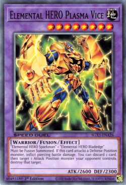 Elemental HERO Plasma Vice [SGX1-ENA26] Common | Jomio and Rueliete's Cards and Comics