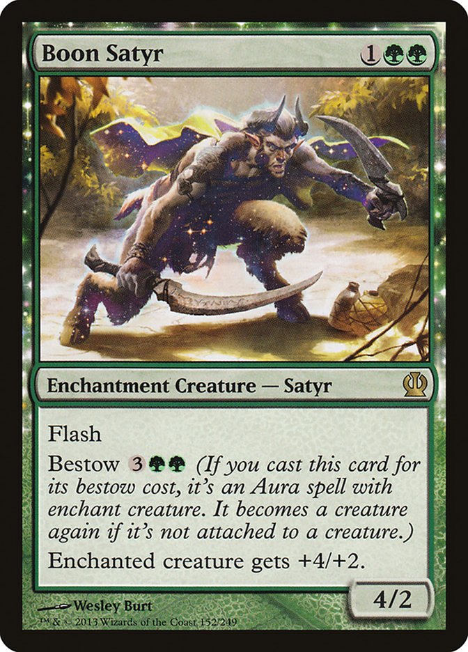 Boon Satyr [Theros] | Jomio and Rueliete's Cards and Comics