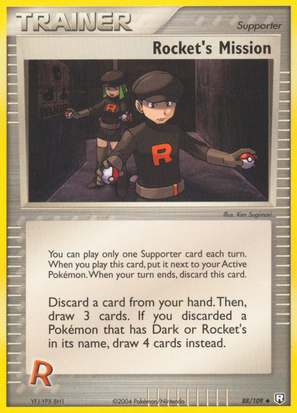 Rocket's Mission (88/109) [EX: Team Rocket Returns] | Jomio and Rueliete's Cards and Comics