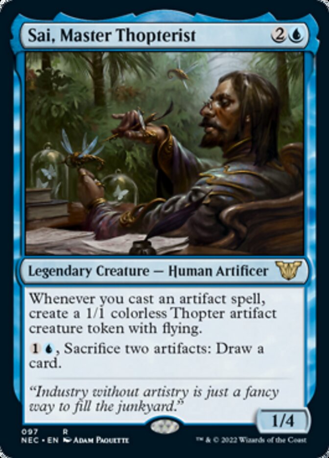 Sai, Master Thopterist [Kamigawa: Neon Dynasty Commander] | Jomio and Rueliete's Cards and Comics