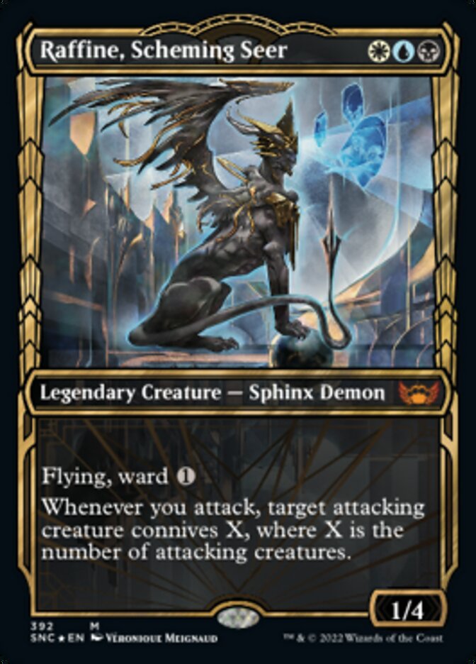 Raffine, Scheming Seer (Showcase Golden Age Gilded Foil) [Streets of New Capenna] | Jomio and Rueliete's Cards and Comics