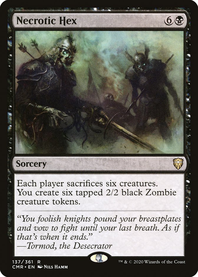 Necrotic Hex [Commander Legends] | Jomio and Rueliete's Cards and Comics