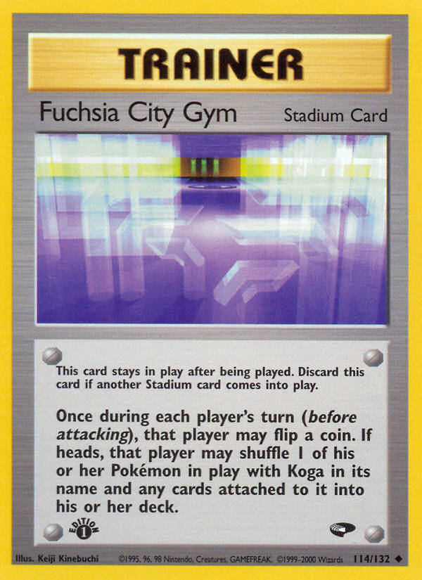 Fuchsia City Gym (114/132) [Gym Challenge 1st Edition] | Jomio and Rueliete's Cards and Comics