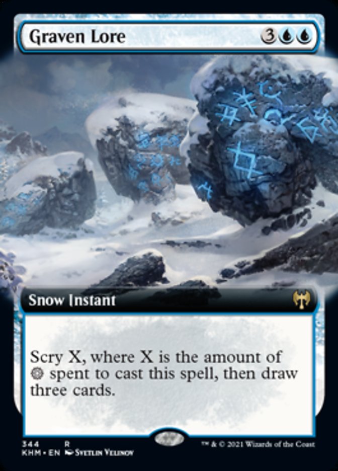 Graven Lore (Extended Art) [Kaldheim] | Jomio and Rueliete's Cards and Comics