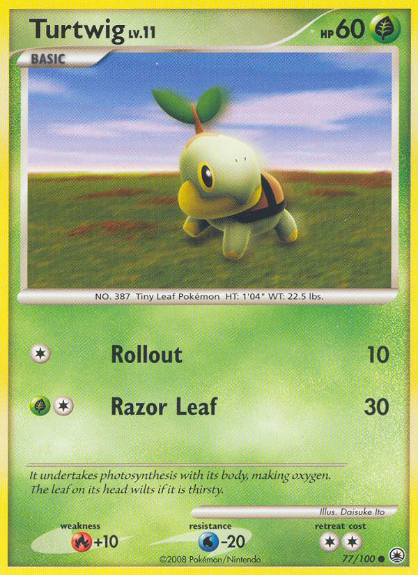 Turtwig (77/100) [Diamond & Pearl: Majestic Dawn] | Jomio and Rueliete's Cards and Comics
