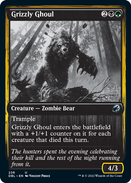 Grizzly Ghoul [Innistrad: Double Feature] | Jomio and Rueliete's Cards and Comics