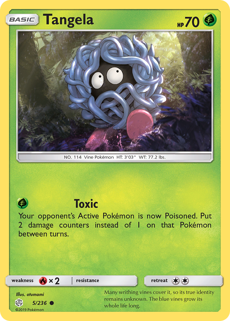 Tangela (5/236) [Sun & Moon: Cosmic Eclipse] | Jomio and Rueliete's Cards and Comics