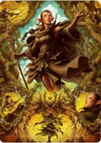 Nissa of Shadowed Boughs 2 Art Card [Zendikar Rising Art Series] | Jomio and Rueliete's Cards and Comics