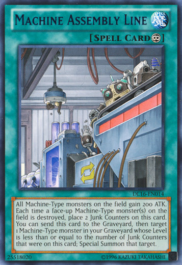 Machine Assembly Line (Blue) [DL16-EN014] Rare | Jomio and Rueliete's Cards and Comics