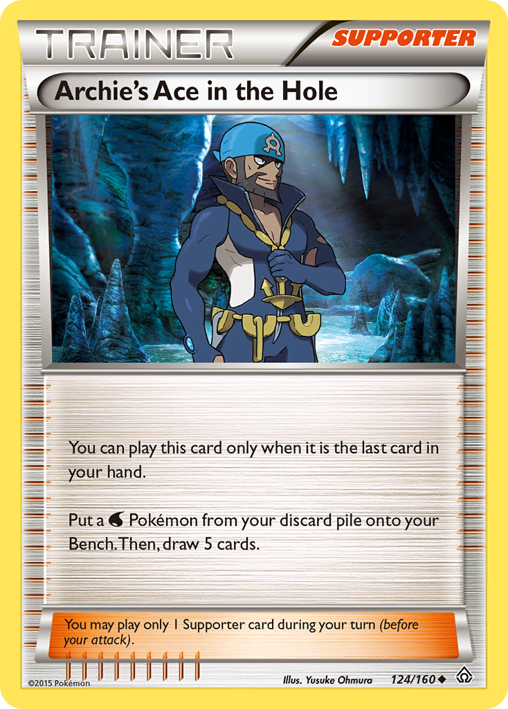 Archie's Ace in the Hole (124/160) [XY: Primal Clash] | Jomio and Rueliete's Cards and Comics