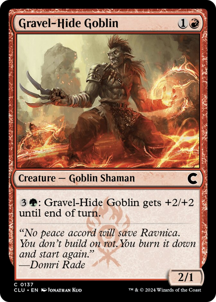Gravel-Hide Goblin [Ravnica: Clue Edition] | Jomio and Rueliete's Cards and Comics