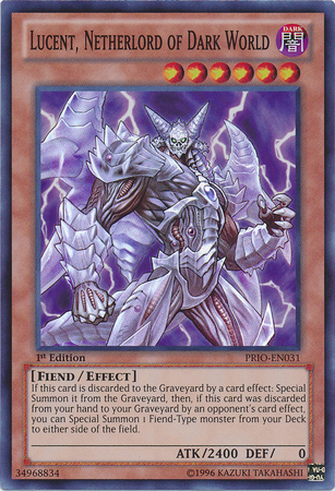 Lucent, Netherlord of Dark World [PRIO-EN031] Super Rare | Jomio and Rueliete's Cards and Comics