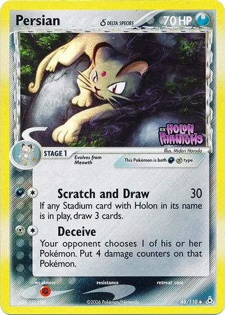 Persian (48/110) (Delta Species) (Stamped) [EX: Holon Phantoms] | Jomio and Rueliete's Cards and Comics