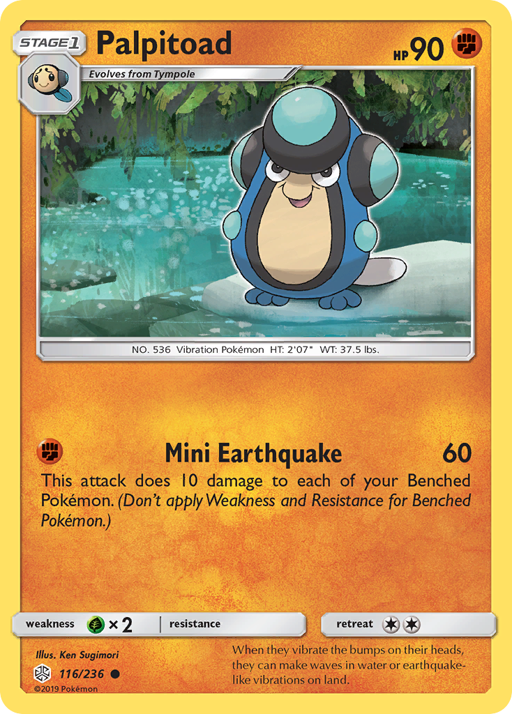 Palpitoad (116/236) [Sun & Moon: Cosmic Eclipse] | Jomio and Rueliete's Cards and Comics