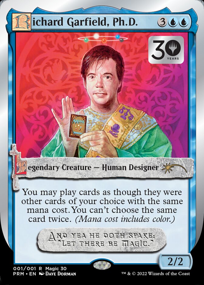 Richard Garfield, Ph.D. [30th Anniversary Promos] | Jomio and Rueliete's Cards and Comics