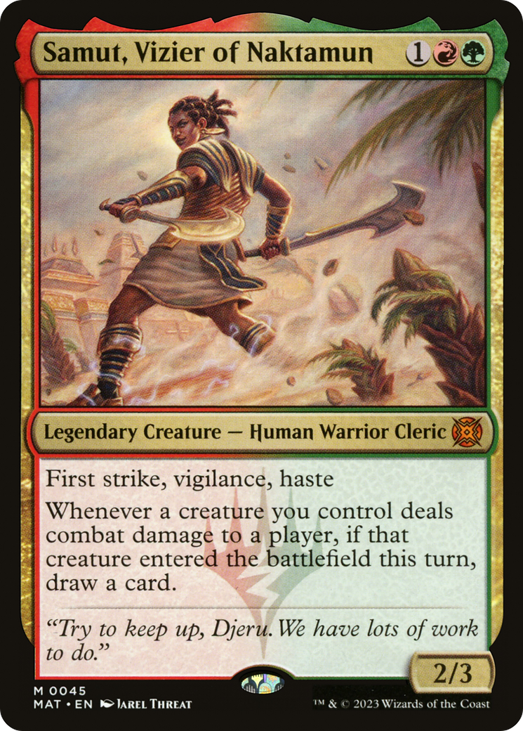 Samut, Vizier of Naktamun [March of the Machine: The Aftermath] | Jomio and Rueliete's Cards and Comics