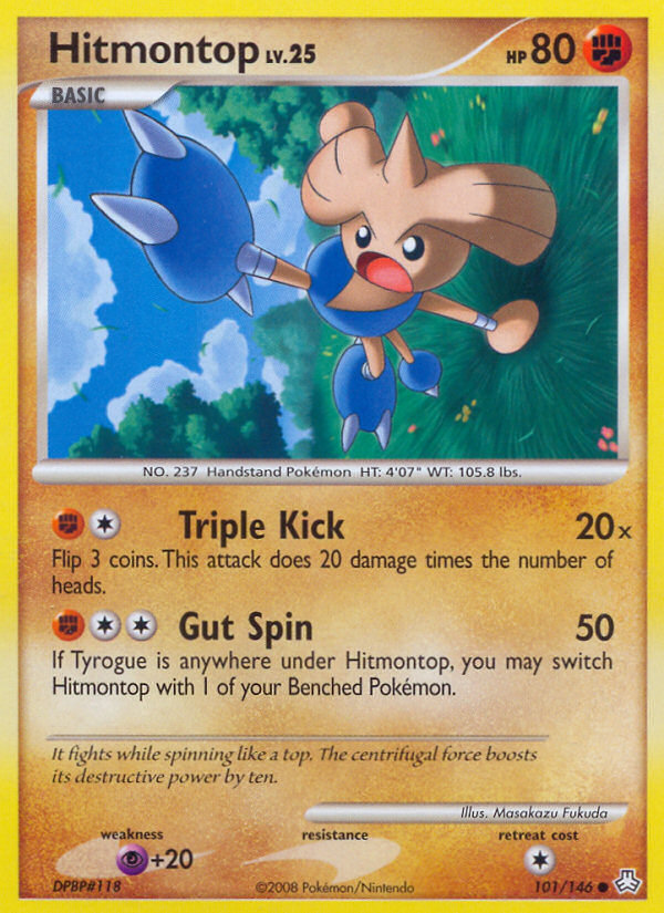 Hitmontop (101/146) [Diamond & Pearl: Legends Awakened] | Jomio and Rueliete's Cards and Comics