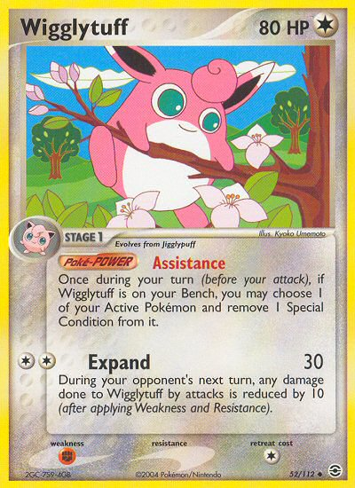 Wigglytuff (52/112) [EX: FireRed & LeafGreen] | Jomio and Rueliete's Cards and Comics