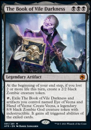 The Book of Vile Darkness (Promo Pack) [Dungeons & Dragons: Adventures in the Forgotten Realms Promos] | Jomio and Rueliete's Cards and Comics