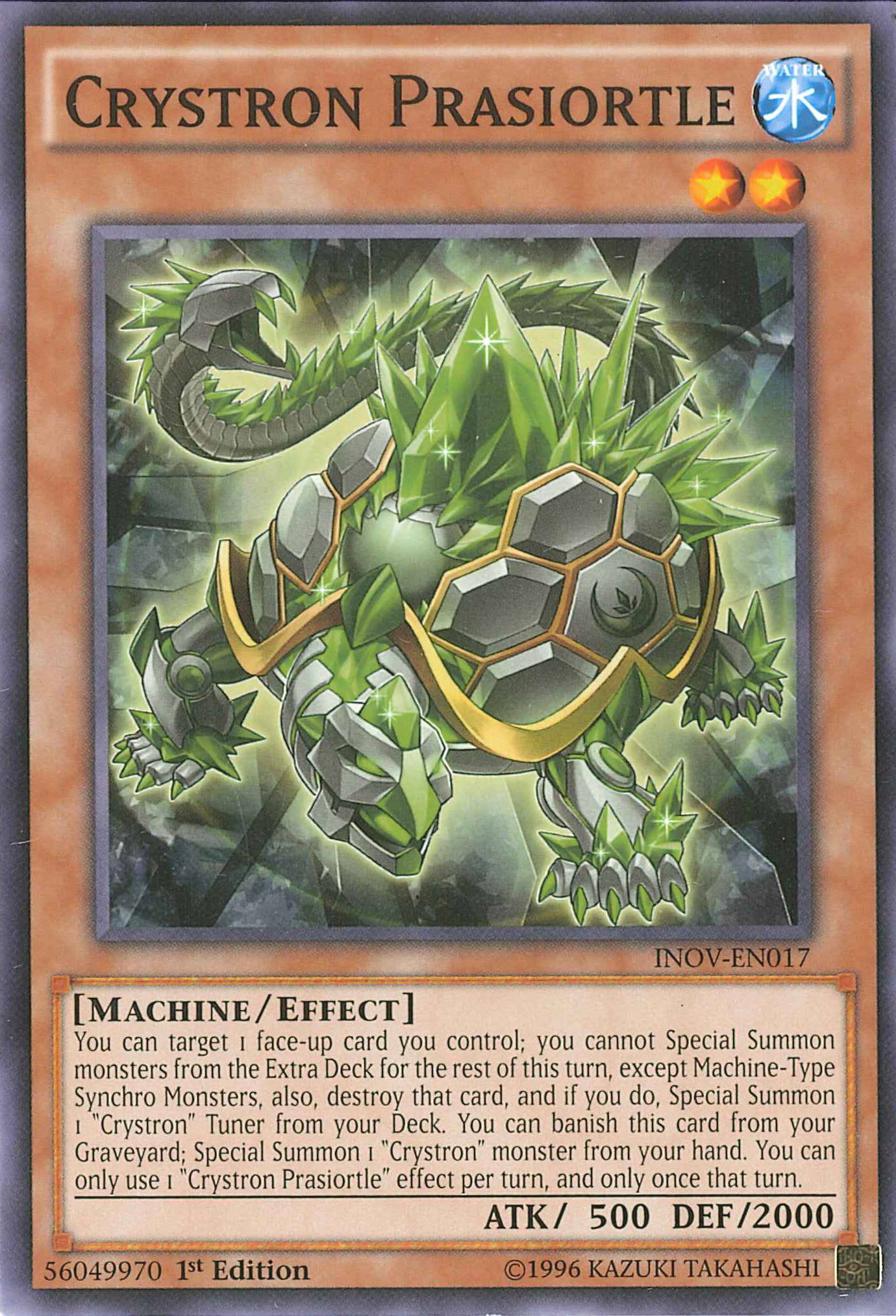 Crystron Prasiortle [INOV-EN017] Common | Jomio and Rueliete's Cards and Comics