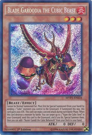 Blade Garoodia the Cubic Beast [MVP1-ENS34] Secret Rare | Jomio and Rueliete's Cards and Comics