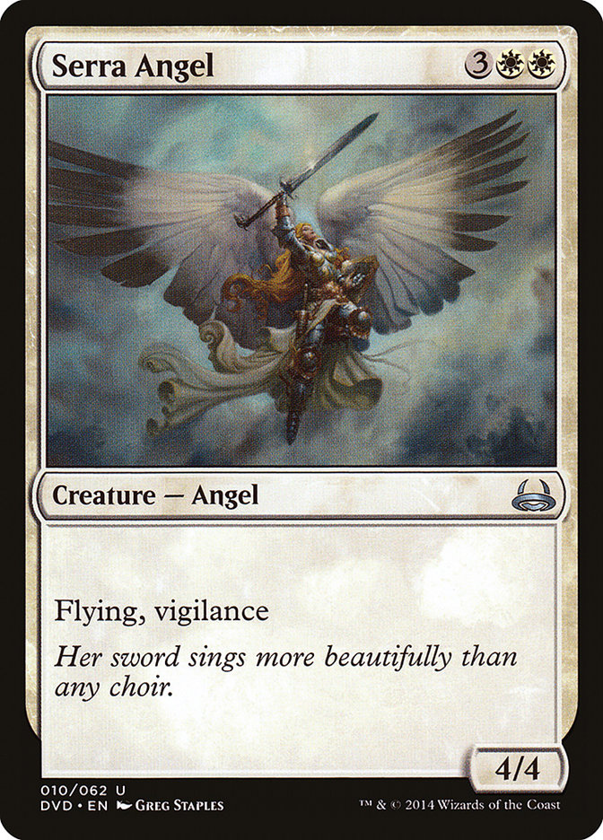 Serra Angel (Divine vs. Demonic) [Duel Decks Anthology] | Jomio and Rueliete's Cards and Comics